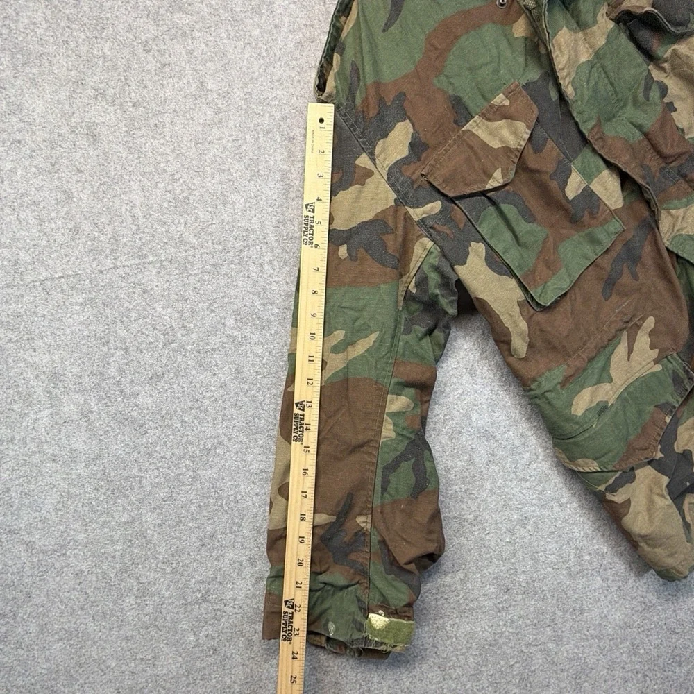 Vintage Alpha Industries M65 Field Jacket Mens Medium Woodland Camo 80s US Army